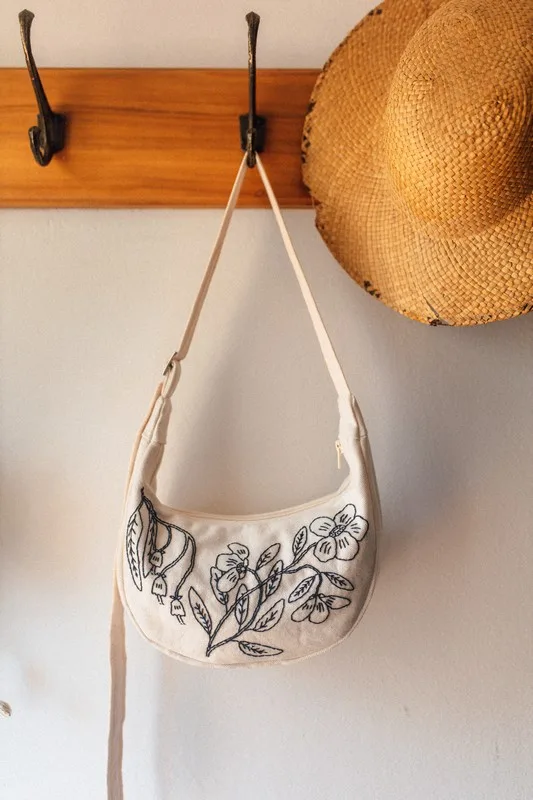 Flowers for spring crescent moonbag - Image 14