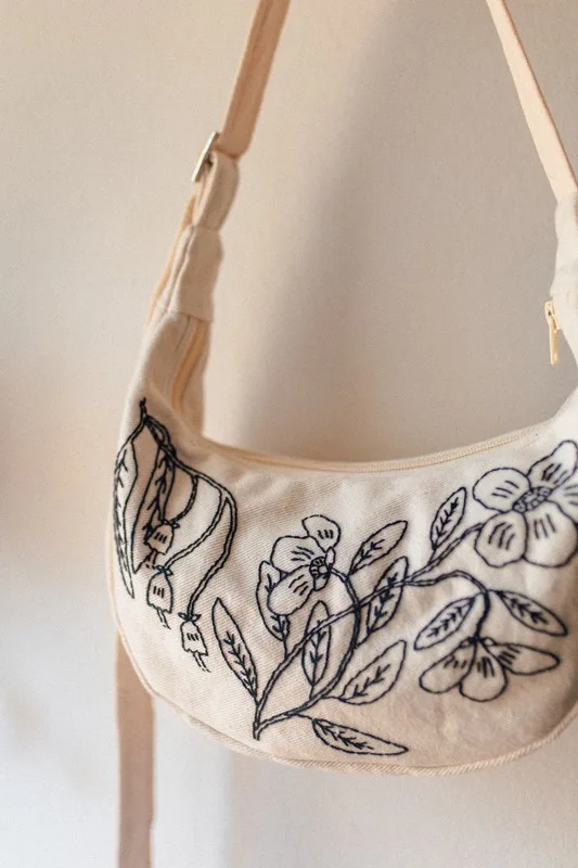 Flowers for spring crescent moonbag - Image 13