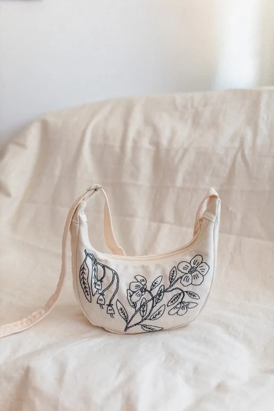 Flowers for spring crescent moonbag - Image 9