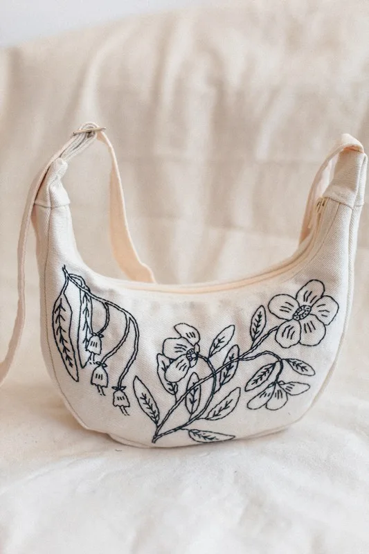 Flowers for spring crescent moonbag - Image 8