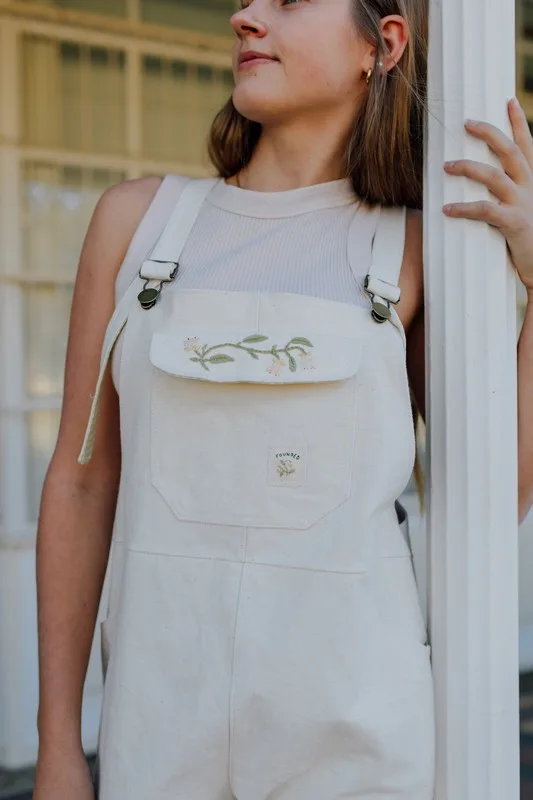 Flower dungaree // Size 10 - Image 3